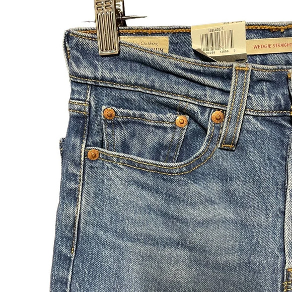 Levi's Wedgie Straight Jeans‎ Jive Sound Wash Size 24 - Picture 6 of 15